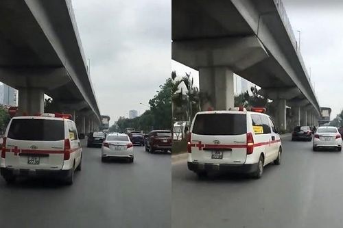 Clip: Dàn xế hộp không nhường đường bất chấp xe cấp cứu hú còi