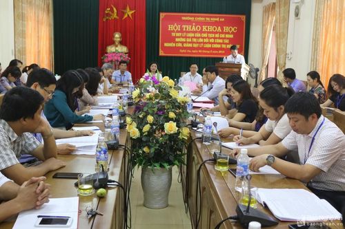 Vận dụng tư duy lý luận của Chủ tịch Hồ Chí Minh vào giảng dạy lý luận chính trị