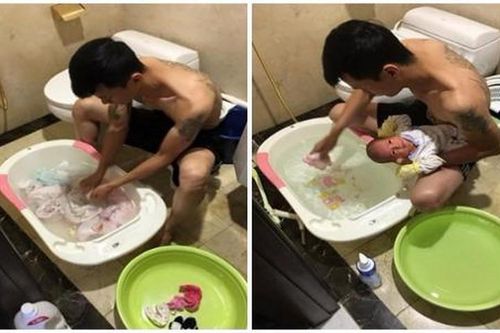 Hội bà mẹ bỉm sữa khoe ảnh 'chồng nghiện con'