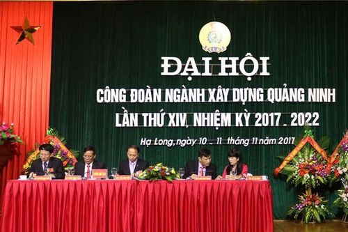 Đại hội Công đoàn ngành Xây dựng Quảng Ninh nhiệm kỳ XIV thành công tốt đẹp