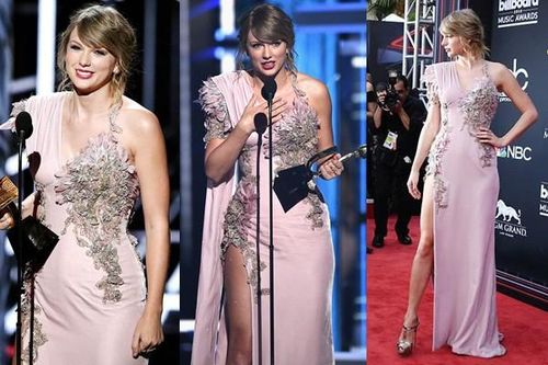 Taylor Swift xinh đẹp, quyến rũ bất ngờ, nhận 'cú đúp' tại Billboard