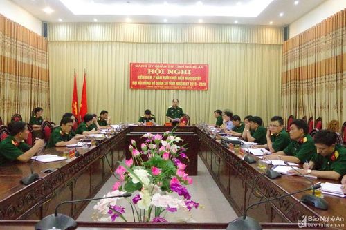 Đảng ủy Bộ CHQS tỉnh kiểm điểm giữa nhiệm kỳ 2015 - 2020