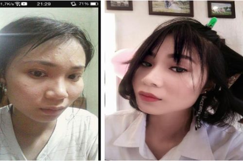 'Điểm phấn, tô son' hội chị em bất ngờ khi ngắm mình trong gương