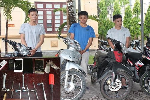 Bắt nhóm đối tượng trộm cắp xe máy liên huyện tại Hà Tĩnh