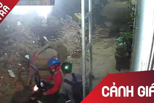 Hai thanh niên thản nhiên trộm chó trước nhà người dân