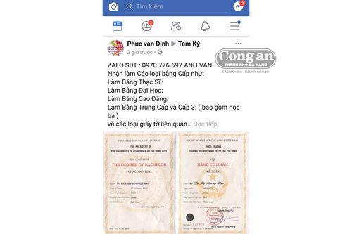 Quảng cáo... làm bằng giả