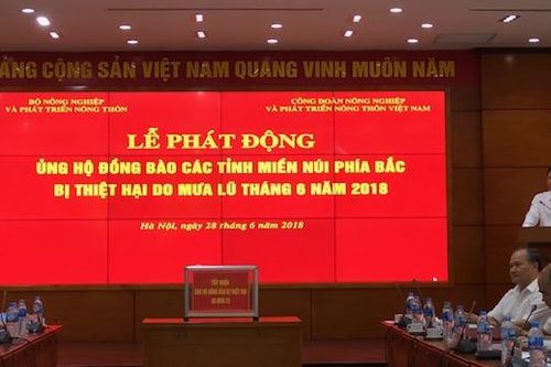 Bộ Nông nghiệp phát động đợt ủng hộ đồng bào bị thiệt hại do mưa lũ