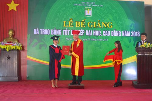 987 sinh viên Trường Đại học Nông lâm Huế nhận bằng tốt nghiệp
