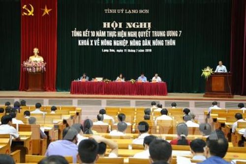 Lạng Sơn tổng kết 10 năm thực hiện Nghị quyết Trung ương 7 khóa X