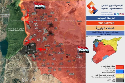 'Hổ Syria' tiên phong đánh chiếm nhiều địa bàn chiến lược, IS bại trận rút về gần Cao nguyên Golan