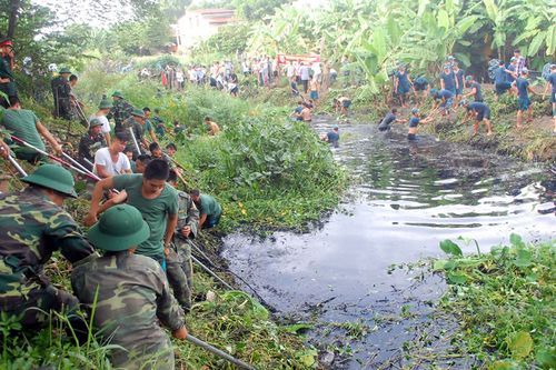 Ra quân nạo vét, khơi thông cống rãnh, mương thoát nước