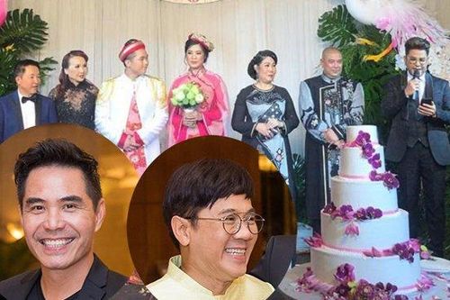Quyền Linh đưa cả gia đình tới dự tiệc cưới con gái NSND Hồng Vân