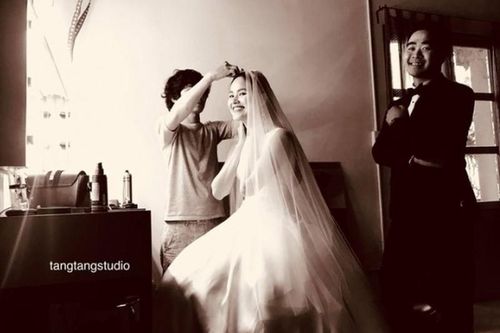 Hậu trường chụp ảnh cưới hạnh phúc của Tuyết Lan và hôn phu