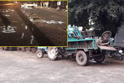 Xe máy va chạm xe công nông, 2 người thiệt mạng
