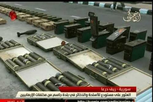 Quân đội Syria chiếm kho vũ khí thánh chiến khổng lồ tại Daraa