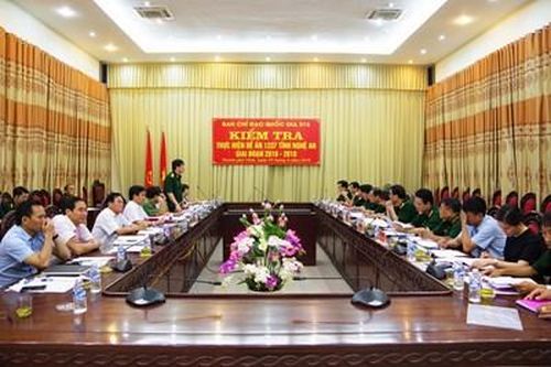 Ban chỉ đạo Quốc gia 515 kiểm tra công tác tìm kiếm, quy tập hài cốt liệt sĩ tại tỉnh Nghệ An