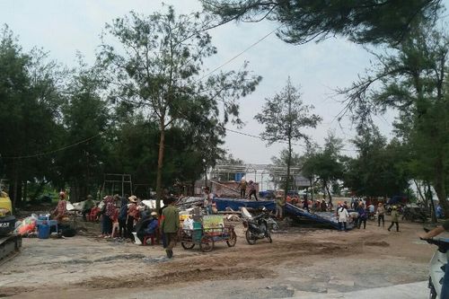 Thái Bình: Tiền Hải tổ chức cưỡng chế các cá nhân vi phạm xây dựng tại Cồn Vành