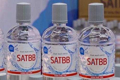 Đình chỉ lưu hành nước muối sinh lý SAT BB