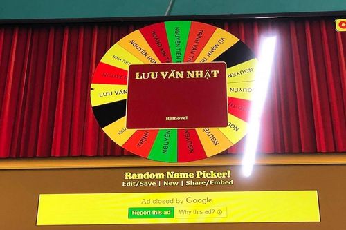 Học sinh Bắc Giang được gọi lên bảng bằng cách quay tên ngẫu nhiên