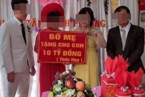 Gia thế 'khủng' của cô dâu chú rể được bố mẹ tặng 10 tỷ đồng trong ngày cưới
