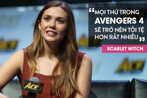Elizabeth Olsen (Scarlet Witch) chia sẻ về 'Avengers 4': Mọi thứ sẽ trở nên tồi tệ hơn rất nhiều!