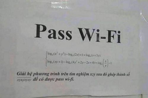 Những đề toán hack não thách đố người muốn dùng Wi-Fi 'chùa'