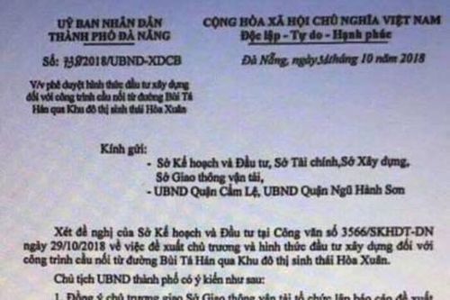 Giả văn bản Chủ tịch Đà Nẵng hòng tạo cơn sốt đất: Thông tin mới nhất