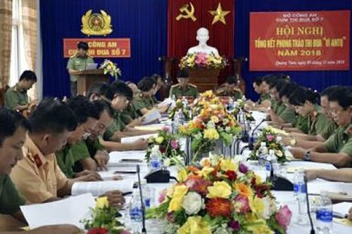 Các cụm thi đua số 5, số 7 tổng kết phong trào thi đua 'Vì an ninh Tổ quốc' năm 2018