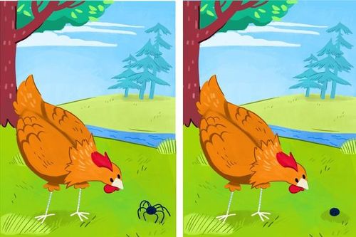 Đố bạn tìm thấy 8 điểm khác biệt giữa hai bức tranh này