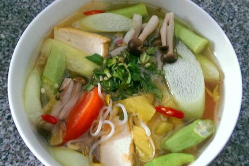 Cách làm canh chua chay cho ngày rằm