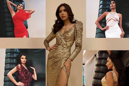 Miss Supranational: 'Hy hữu' lấy ghế sofa làm background chụp hình, các người đẹp vẫn tạo dáng chuẩn 'next top'