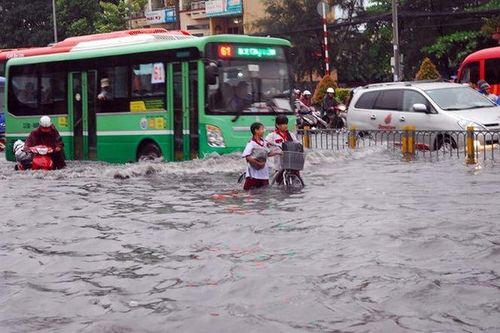 Mưa lớn kéo dài, TP.HCM có 40 điểm ngập sâu