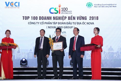 Novaland được vinh danh là doanh nghiệp phát triển bền vững