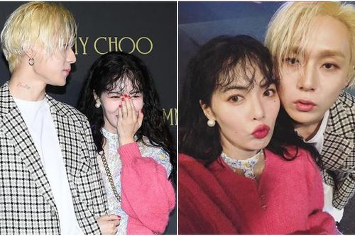 Lần đầu xuất hiện cùng nhau sau khi công khai hẹn hò, HyunA 'e ấp' bên E'Dawn tại sự kiện ở Gangnam