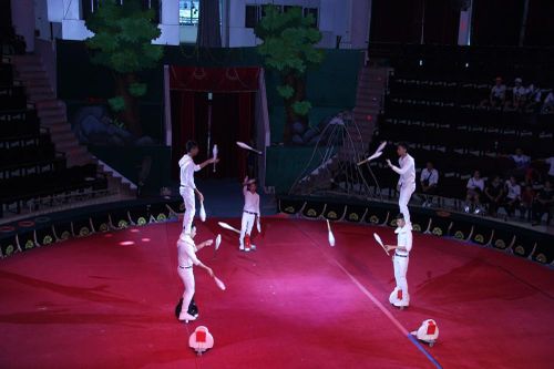 Diễu hành xiếc ở phố đi bộ Hồ Gươm