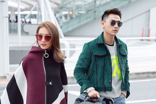 Isaac cùng Khả Ngân xúng xính đồ hiệu dạo phố Tokyo
