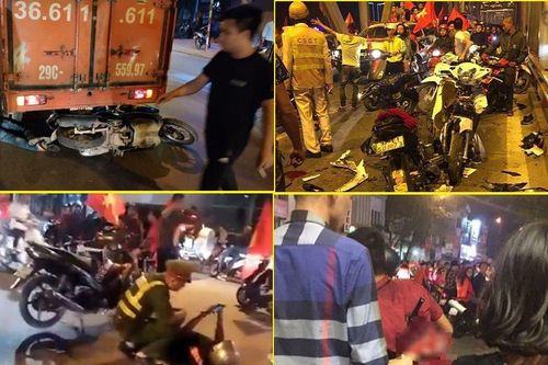 Hàng loạt vụ tai nạn, ẩu đả liên tiếp xảy ra trong đêm đi 'bão' ở Hà Nội