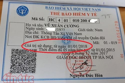 Giá trị sử dụng của thẻ BHYT được tính từ khi nào?