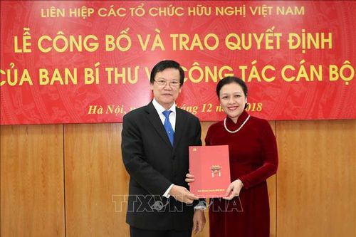 Bà Nguyễn Phương Nga giữ chức Bí thư Đảng đoàn Liên hiệp các tổ chức hữu nghị Việt Nam