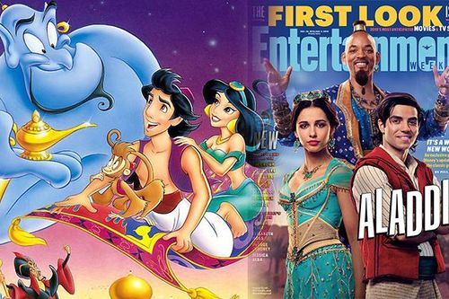 Phim live-action 'Aladdin' của Disney tung ảnh nhân vật: Thần Đèn và công chúa Jasmine gây chú ý