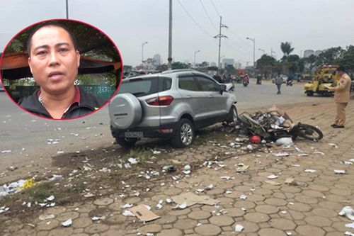 Clip: Tài xế taxi kể phút kinh hoàng xe 'điên' tông loạt xe máy ở Hà Nội, thoát chết trong gang tấc