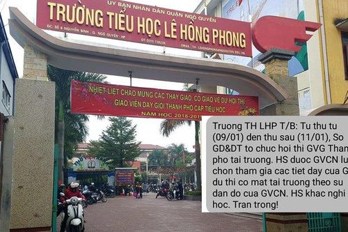 Giáo viên thi dạy giỏi, cấm học sinh kém đến lớp: Giám đốc Sở GD&ĐT Hải Phòng nói gì?