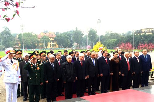 Lãnh đạo Đảng, Nhà nước viếng Chủ tịch Hồ Chí Minh