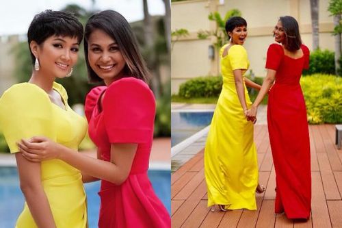 Vừa gặp mặt, H'Hen Niê liền đọ trình catwalk siêu xịn với Hoa hậu đẹp nhất thế giới 2010