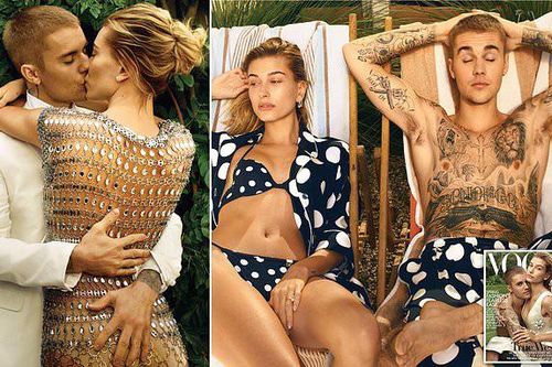 Vợ chồng 'hoàng tử nhạc pop' Justin Bieber nóng bỏng trên Vogue