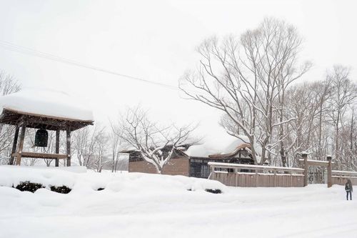 Ngắm ngôi làng lịch sử Hokkaido chìm trong tuyết trắng