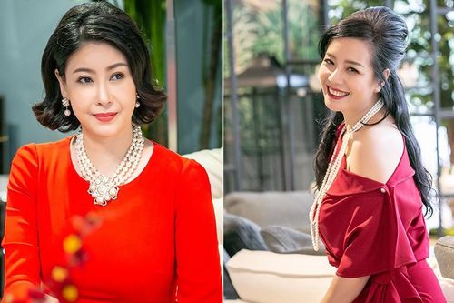 Hà Kiều Anh, NSƯT Chiều Xuân 'đọ' sắc gợi cảm với váy đỏ rực rỡ