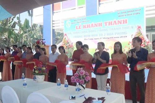 Khánh thành Công trình cộng đồng phòng tránh thiên tai