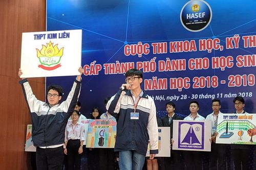 Hà Nội chọn 33 đề tài tham dự cuộc thi khoa học kỹ thuật cấp quốc gia