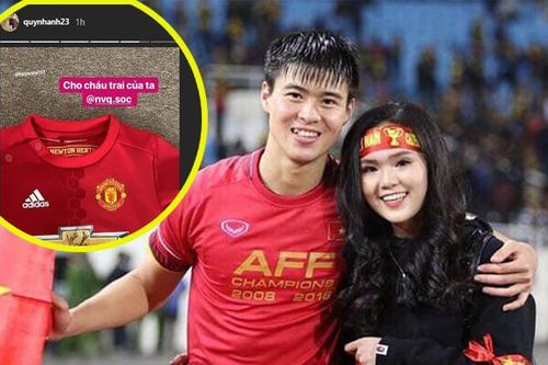 Bạn gái Duy Mạnh tặng quà 'độc' của David Beckham cho con Văn Quyết